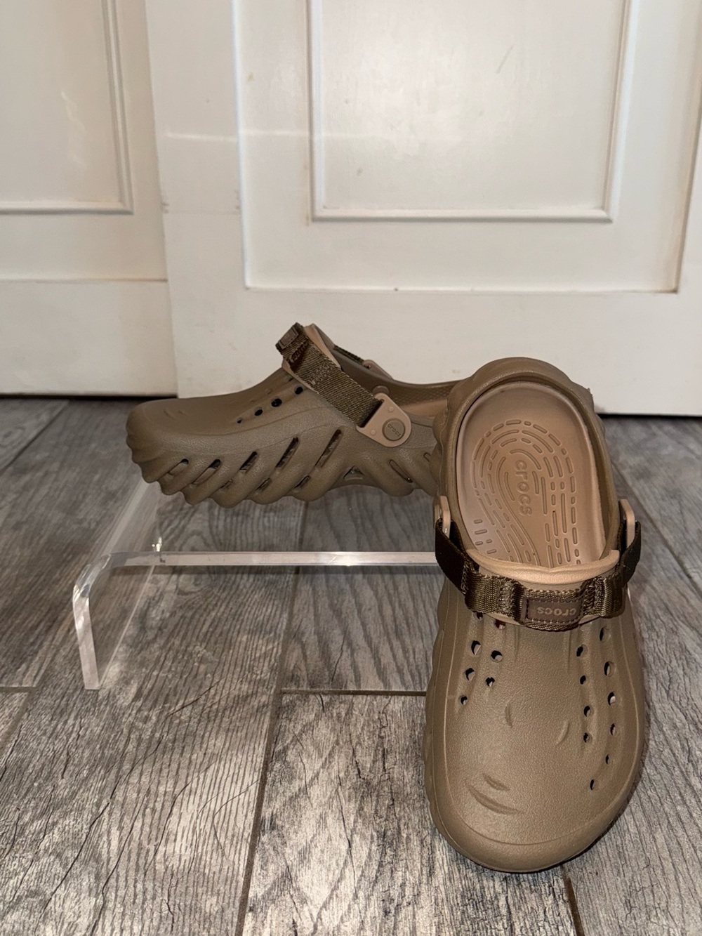 CROCS Women's Sandal Clog in Olive Brown
